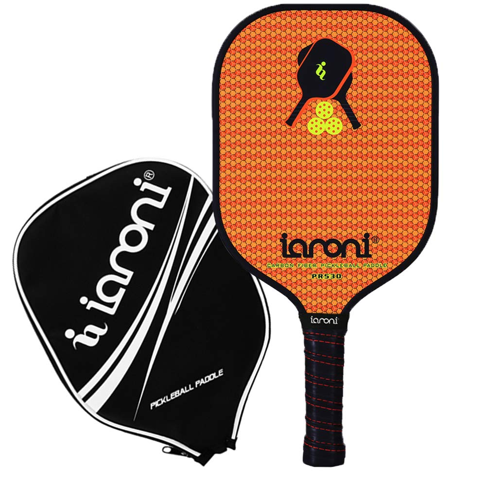Graphite Pickleball Set with 2 Paddles, 4 Outdoor Balls, and Bag.  Lightweight for Beginner to Intermediate Players. Honeycomb Polymer core  for Optimal